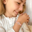 Bracelet gravé petit jeton forme coeur en argent 925 ou plaqué or