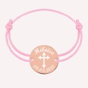 Bracelet Médaillon Croix à Personnaliser