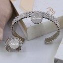 Bracelet jonc personnalisé perlé et pampille en argent 925