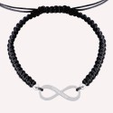 Bracelet Shamballa infini en Argent 925 pour homme à personnaliser