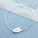 Bracelet nuage sur chaîne à personnaliser