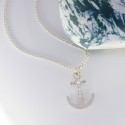 Collier Homme Ancre Marine