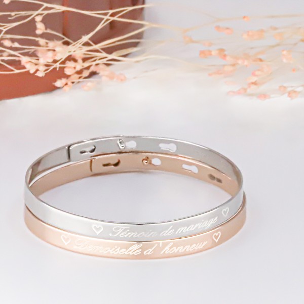 Bracelet Jonc Personnalisée Mariée