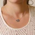 Collier nuage sur chaîne à personnaliser