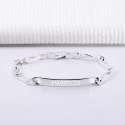 Bracelet homme maille alternée en Argent 925