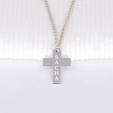 Pendentif croix pour homme en argent 925 à personnaliser