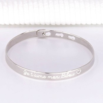 Bracelet Jonc Argent 925 à personnaliser