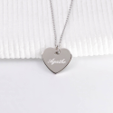 Pendentif gravé "mon petit coeur" en argent 925 ou plaqué or