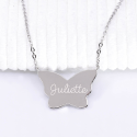 Collier Papillon à personnaliser en Argent 925