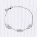 Bracelet personnalisé choupinou avec prénom enfant en argent 925 ou plaqué or