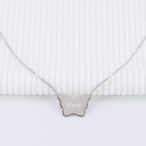 Collier Papillon à personnaliser en Argent 925