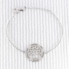 Bracelet arbre de vie en Argent 925 à personnaliser