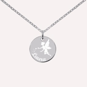 Collier Fée Argent 925 ou Plaqué Or à personnaliser