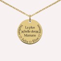 Pendentif personnalisé La plus belle des Mamans