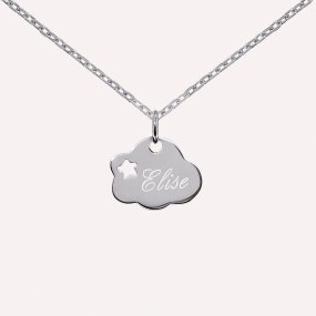 Pendentif à personnaliser étoile dans un nuage