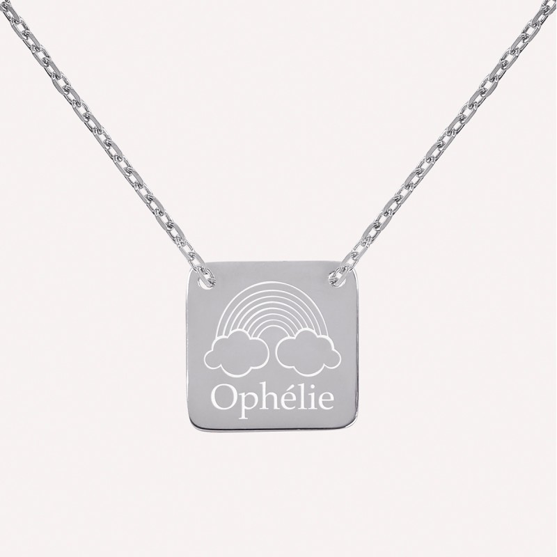 Collier Arc en Ciel en Argent 925 à personnaliser