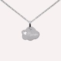 Pendentif à personnaliser coeur dans un nuage