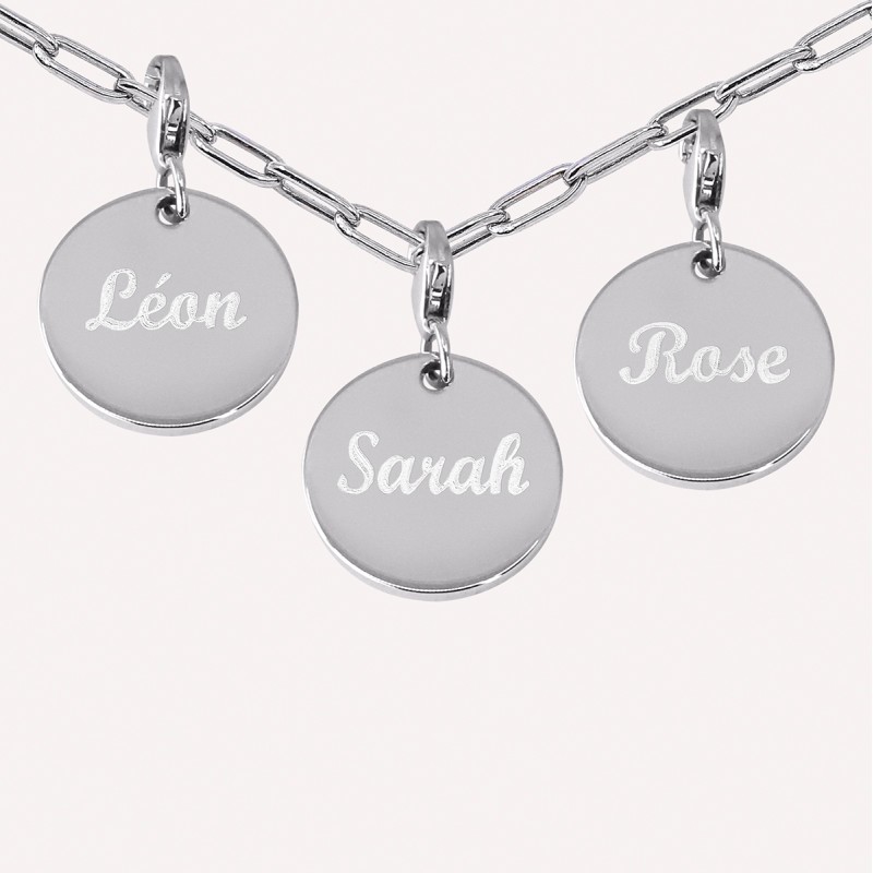 Collier modulable Charm's en Argent 925 à personnaliser